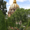 View of the Ivalides dome from the Musee Rodin